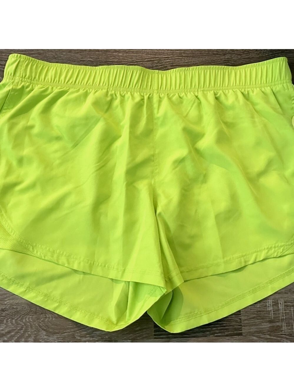 NWOT Athletic Works Green Athletic Shorts Lightweight Elastic Waist - Picture 2 of 6